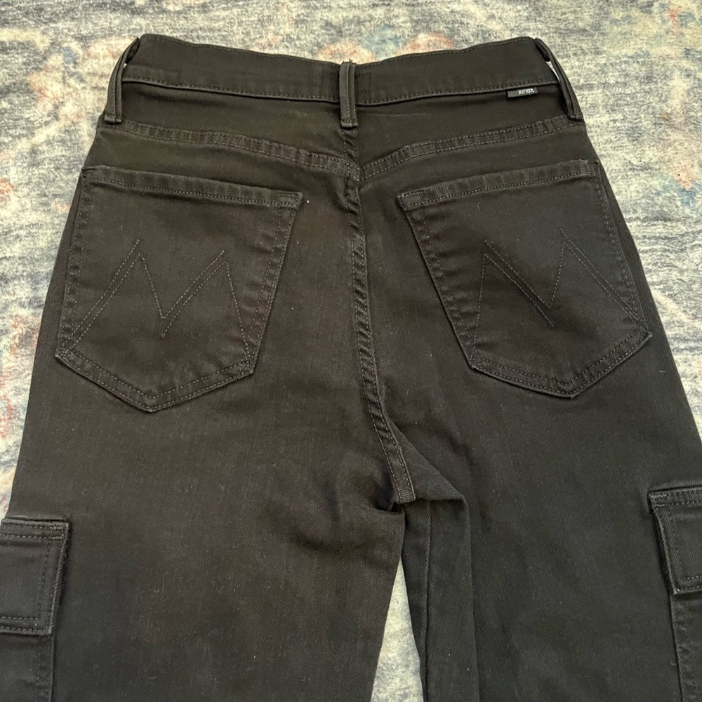 Mother The Straight Up Cargo Pant | Women’s | Black | Size 26 - Picture 7 of 7